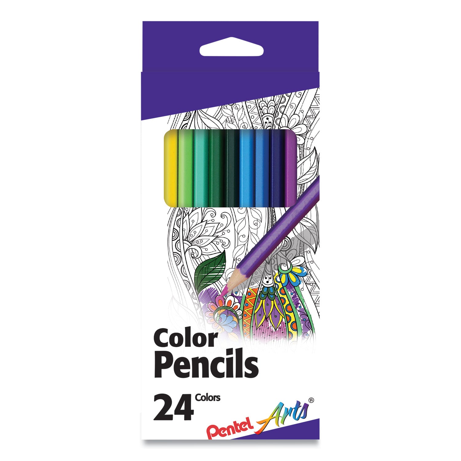 Pentel Colored Pencils 24/Pkg  