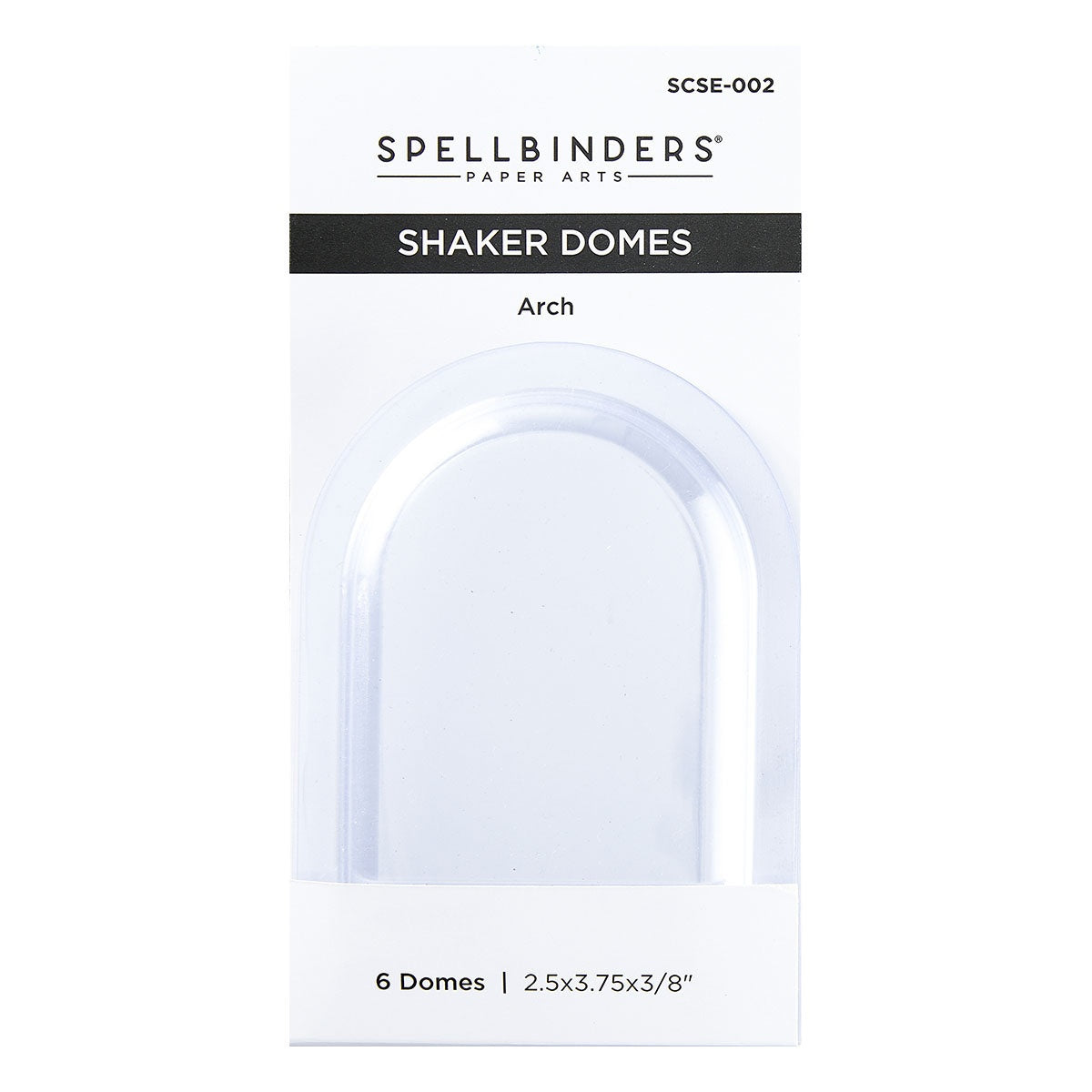 Spellbinders Shaker Dome 6/Pkg-Arch