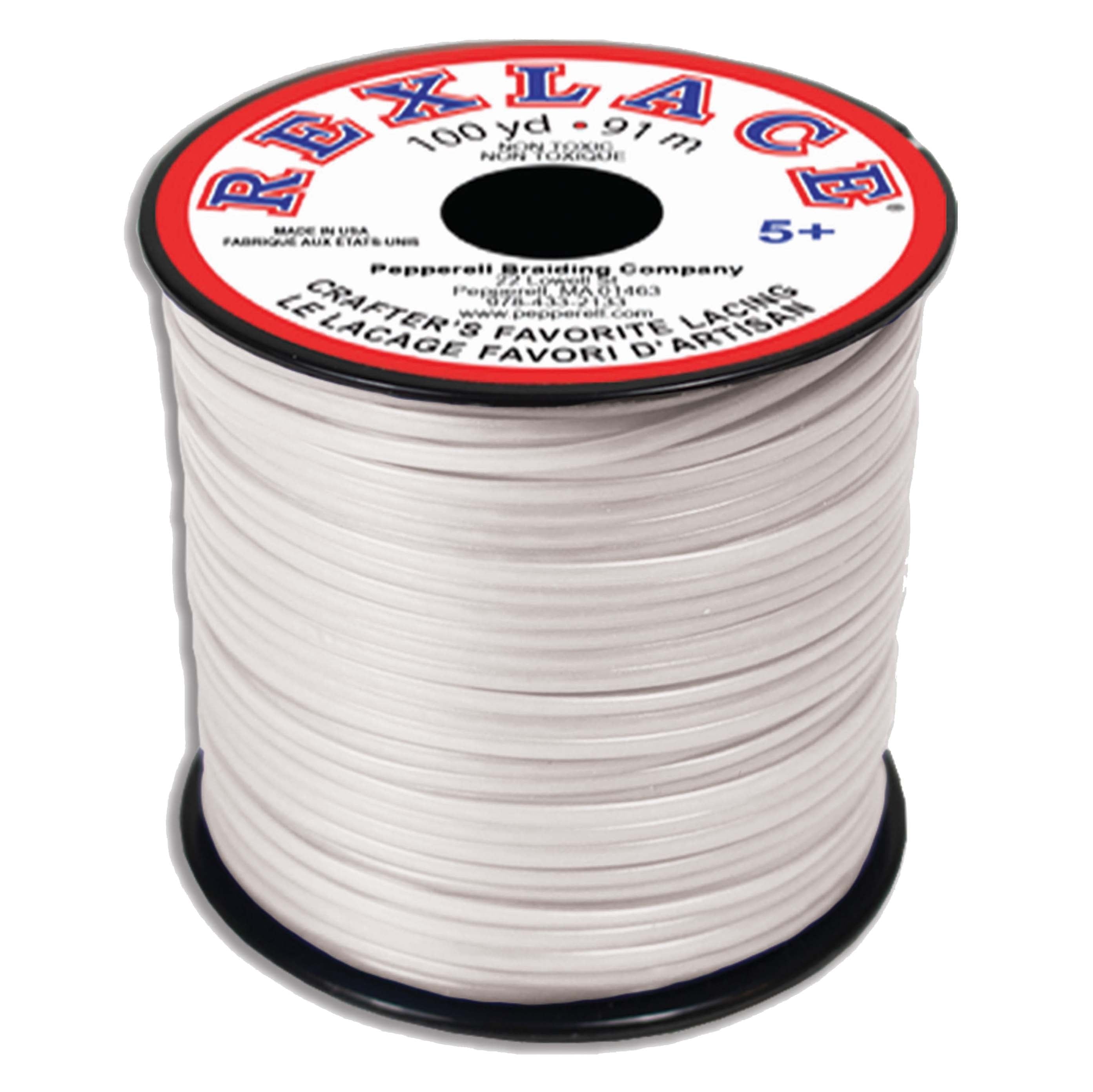 Rexlace Plastic Lacing 100yd-Pearl