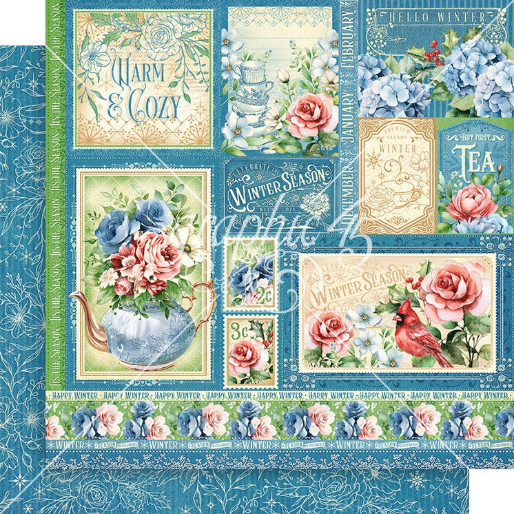 Season To Celebrate Double-Sided Cardstock 12"X12"-Winter Cut-Apart