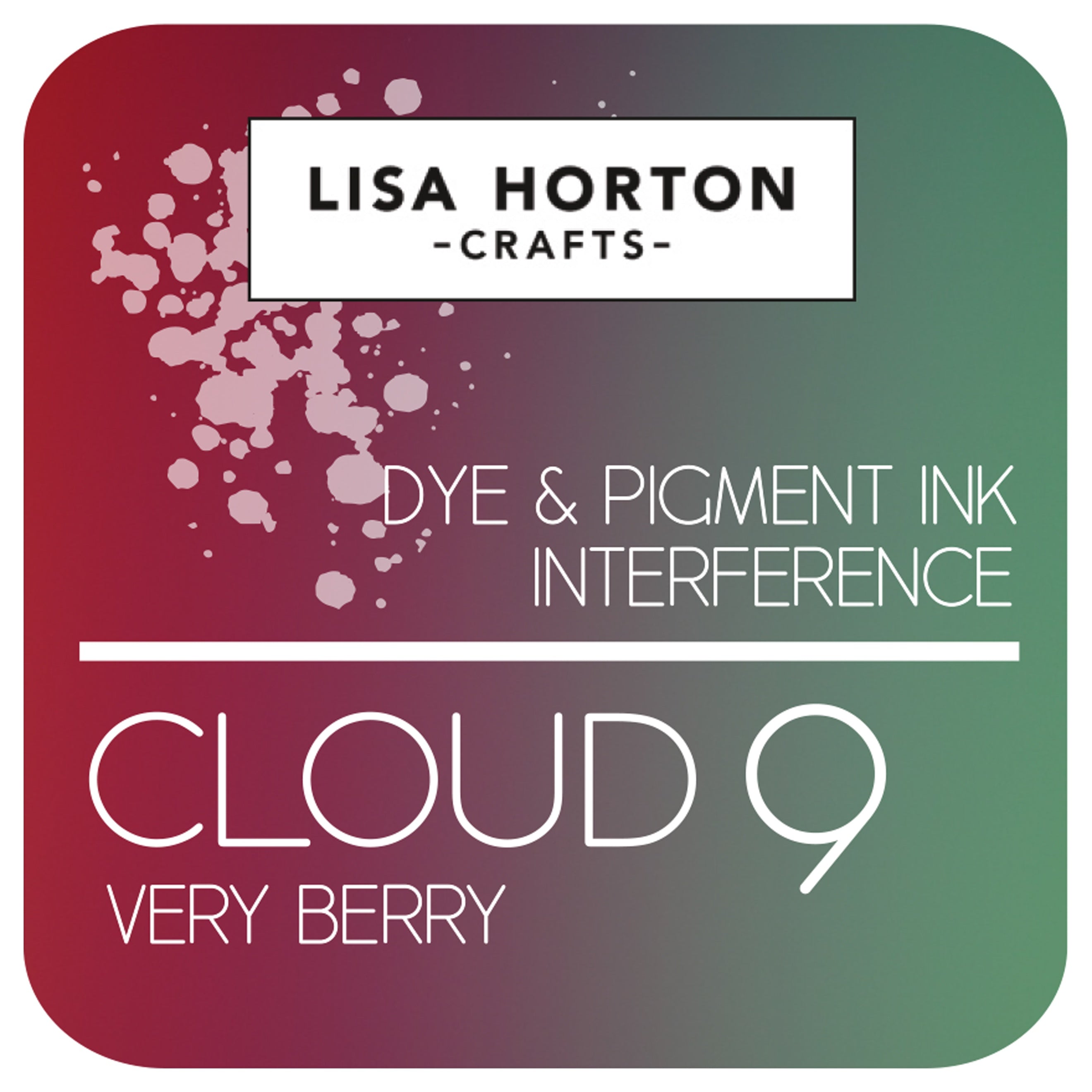 Lisa Horton Crafts Interference Ink Pad - Cloud 9-Very Berry