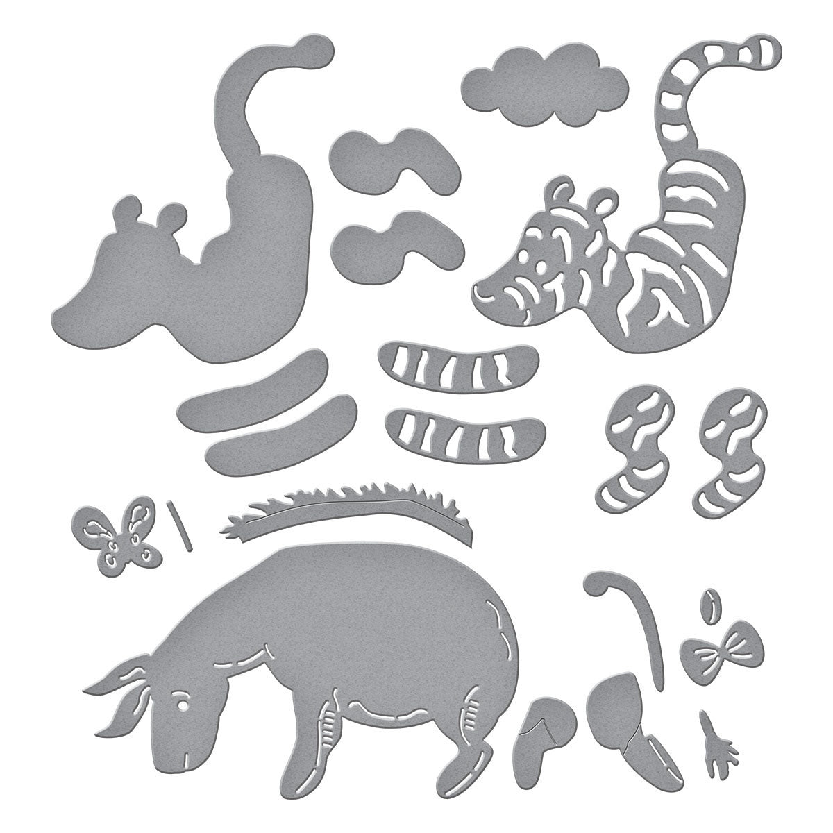 Spellbinders Etched Dies Say Cheese Classic Pooh Collection-Tigger & Eeyore