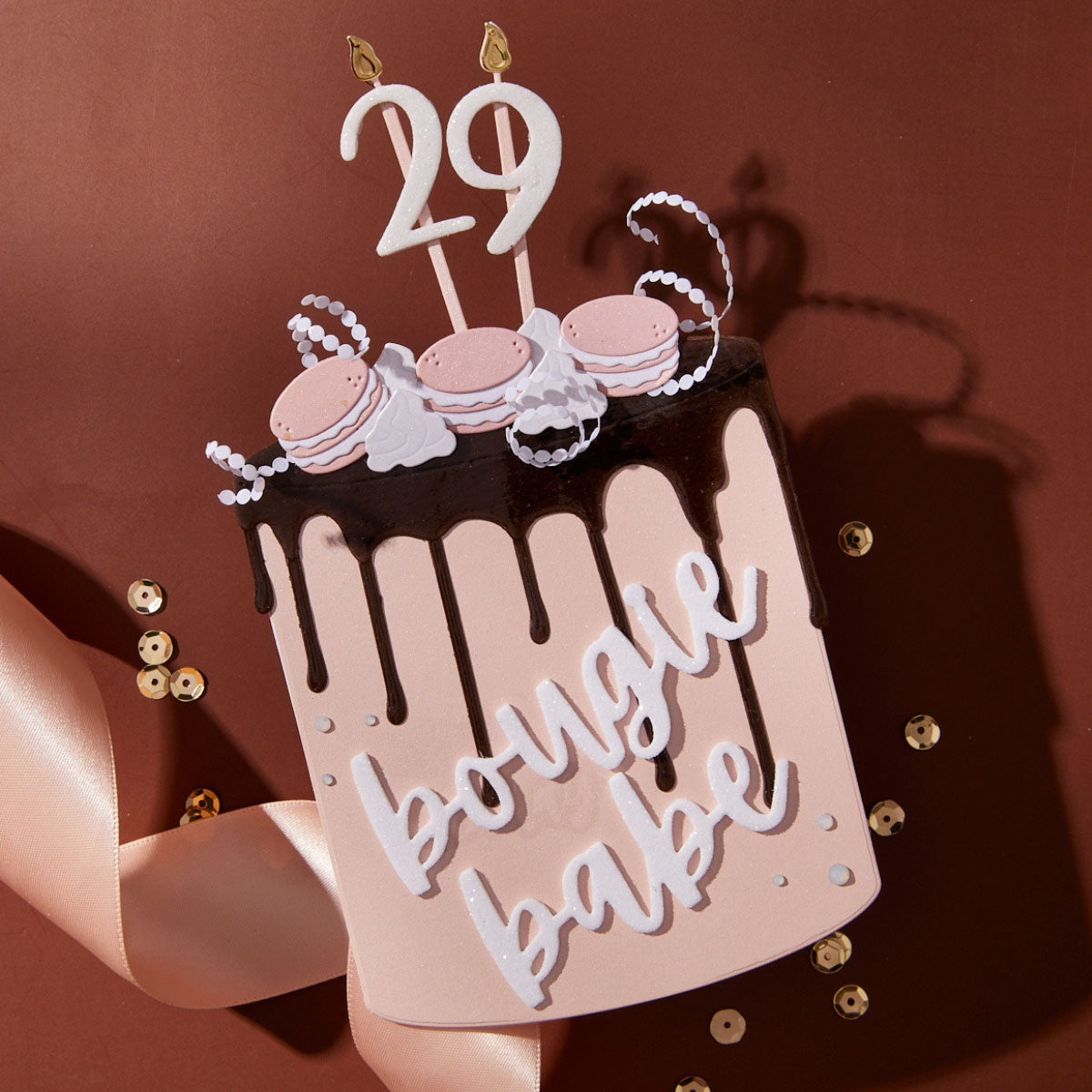 Spellbinders Etched Dies Bougie Birthday By Nina Boettcher-Fabulous Birthday