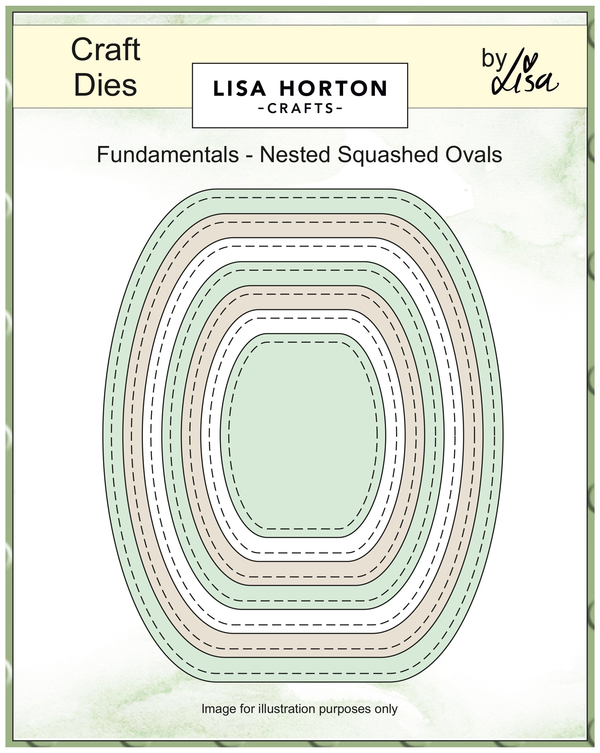 Lisa Horton Crafts Fundamentals Nested Dies-Squashed Oval