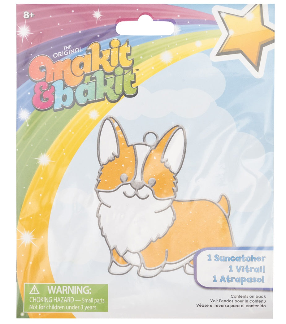 Colorbok Makit & Bakit Suncatcher Kit-Corgi