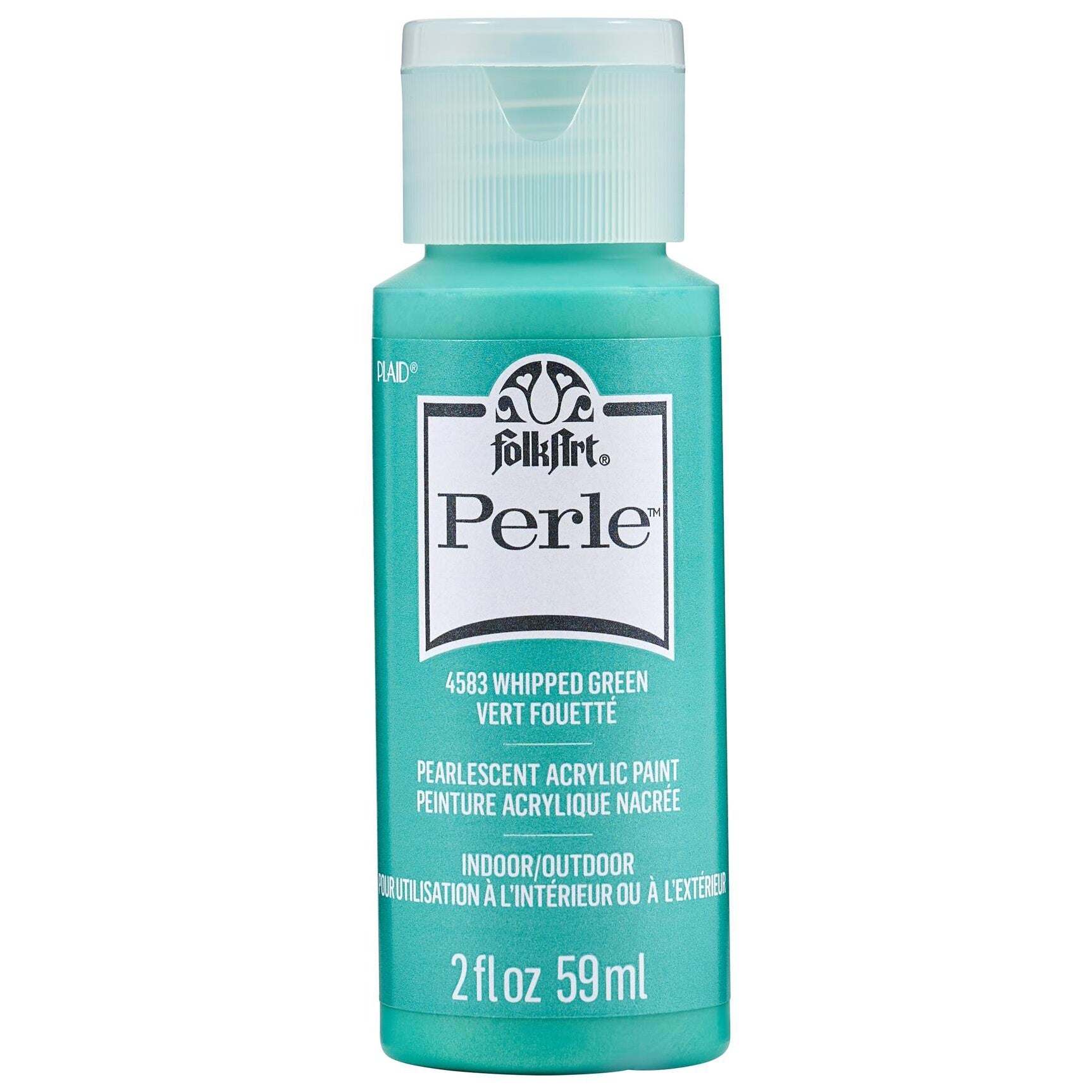 FolkArt Perle Acrylic Paint 2oz-Whipped Green