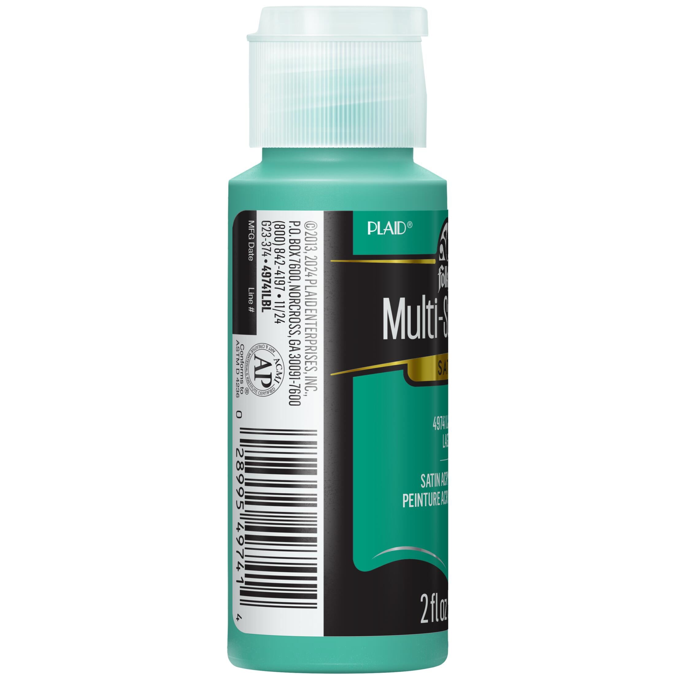 FolkArt Multi-Surface Satin Acrylic Paint 2oz-Lagoon