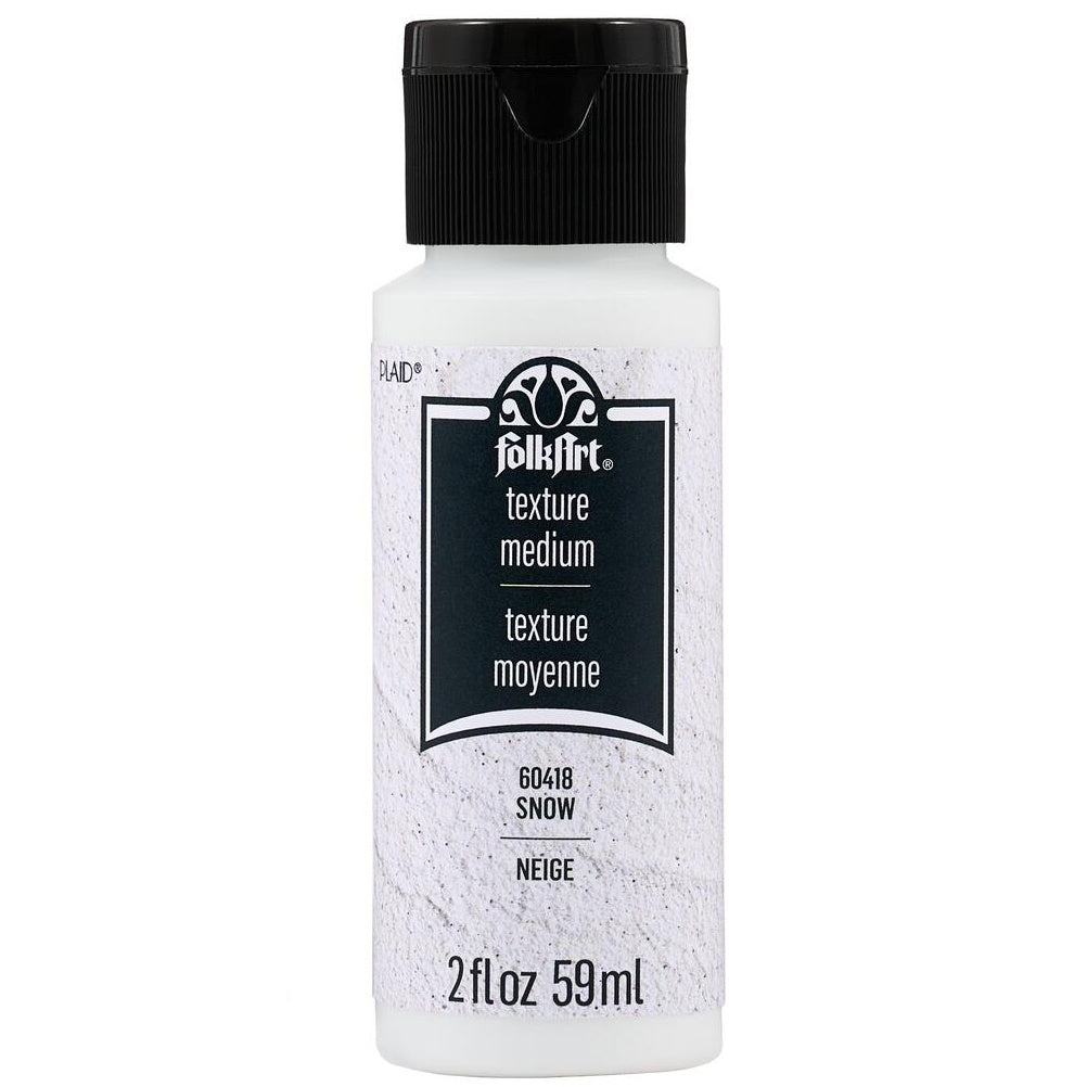 FolkArt Textured Medium 2oz-Snow