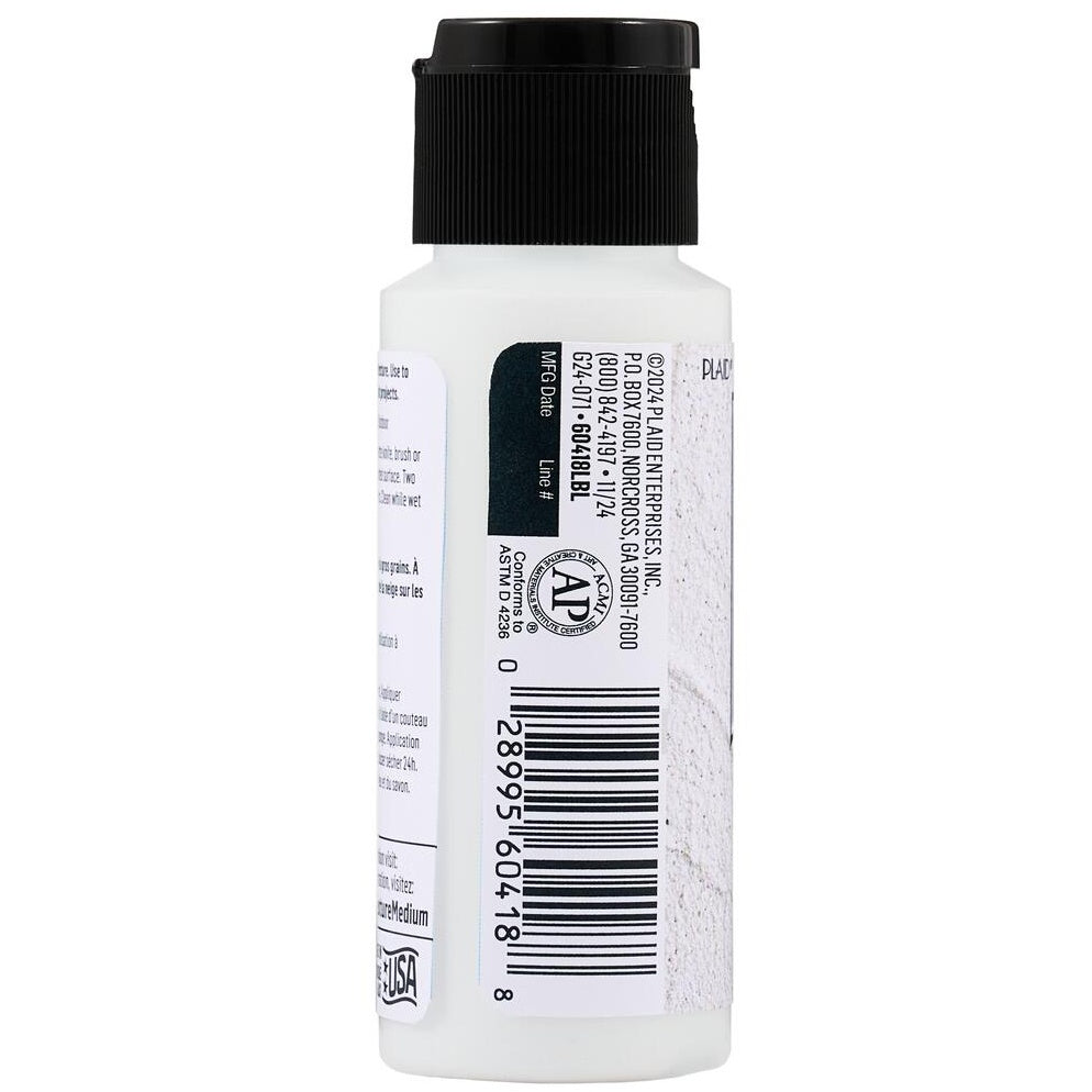 FolkArt Textured Medium 2oz-Snow
