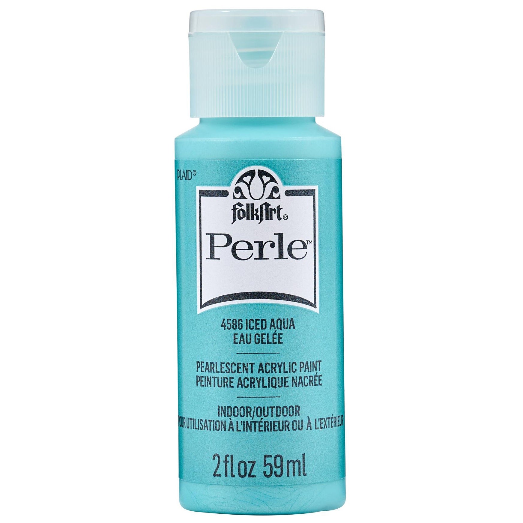 FolkArt Perle Acrylic Paint 2oz-Iced Aqua