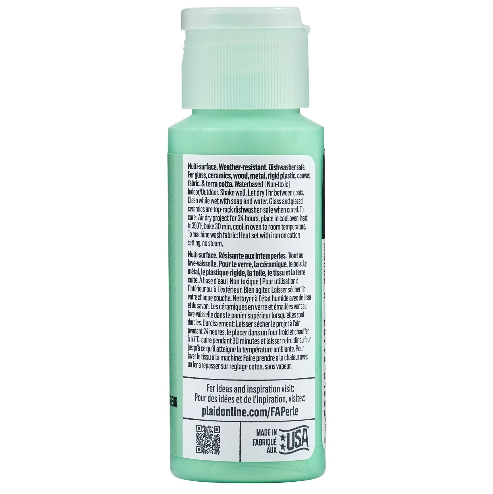 FolkArt Perle Acrylic Paint 2oz-Mint Chip