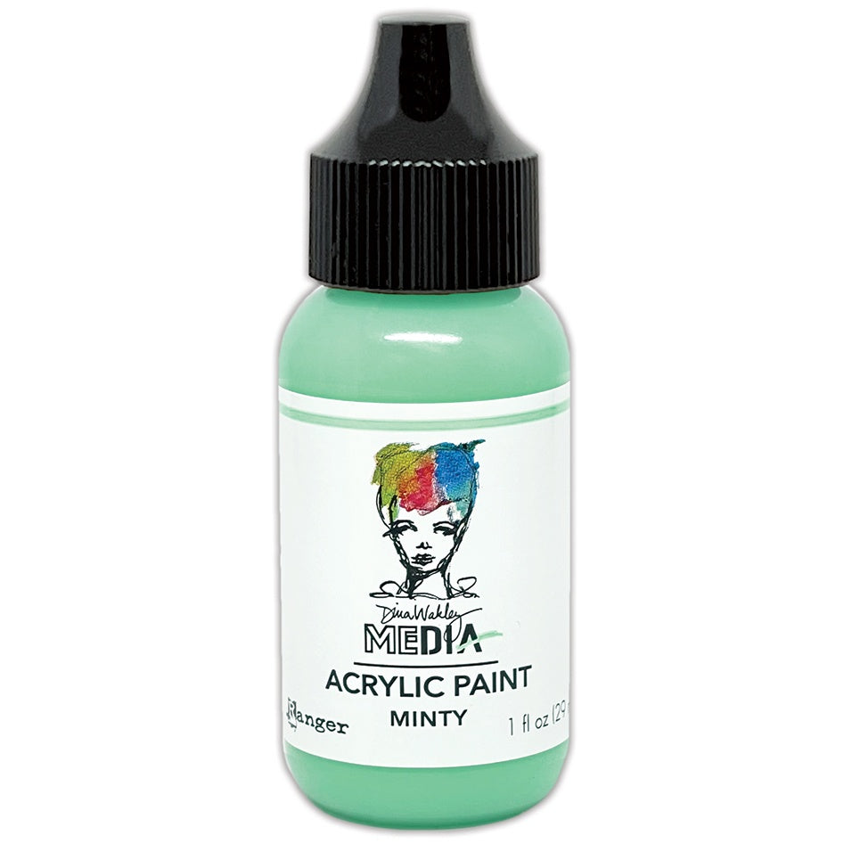 Dina Wakley Media Heavy Body Acrylic Paint 1oz-Minty
