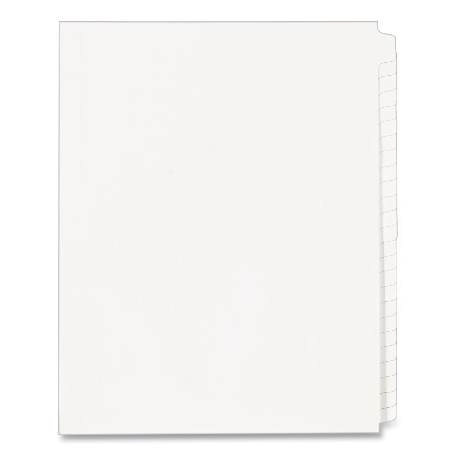 Avery® Blank Tab Legal Exhibit Index Divider Set, 25-Tab, Letter, White, Set of 25