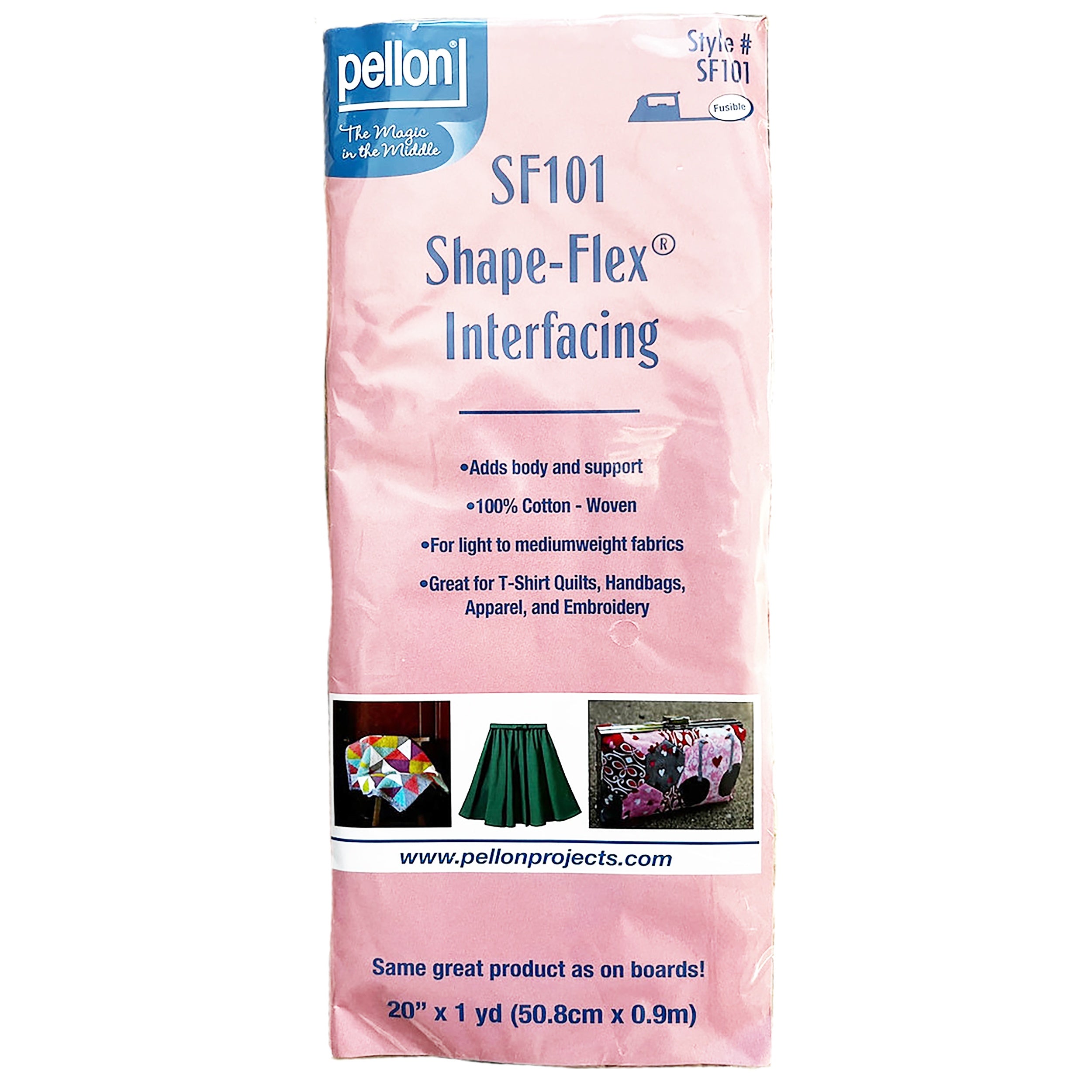 Pellon Shape-Flex Woven Fusible Interfacing-White 20"X1yd