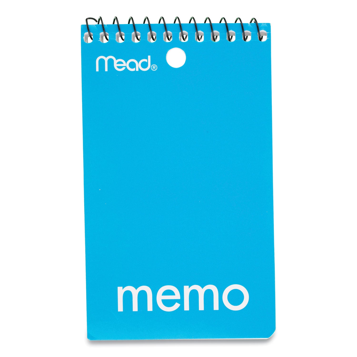 Mead® Memo Book, College Ruled, 3 x 5, Wirebound, Punched, 60 Sheets, Assorted
