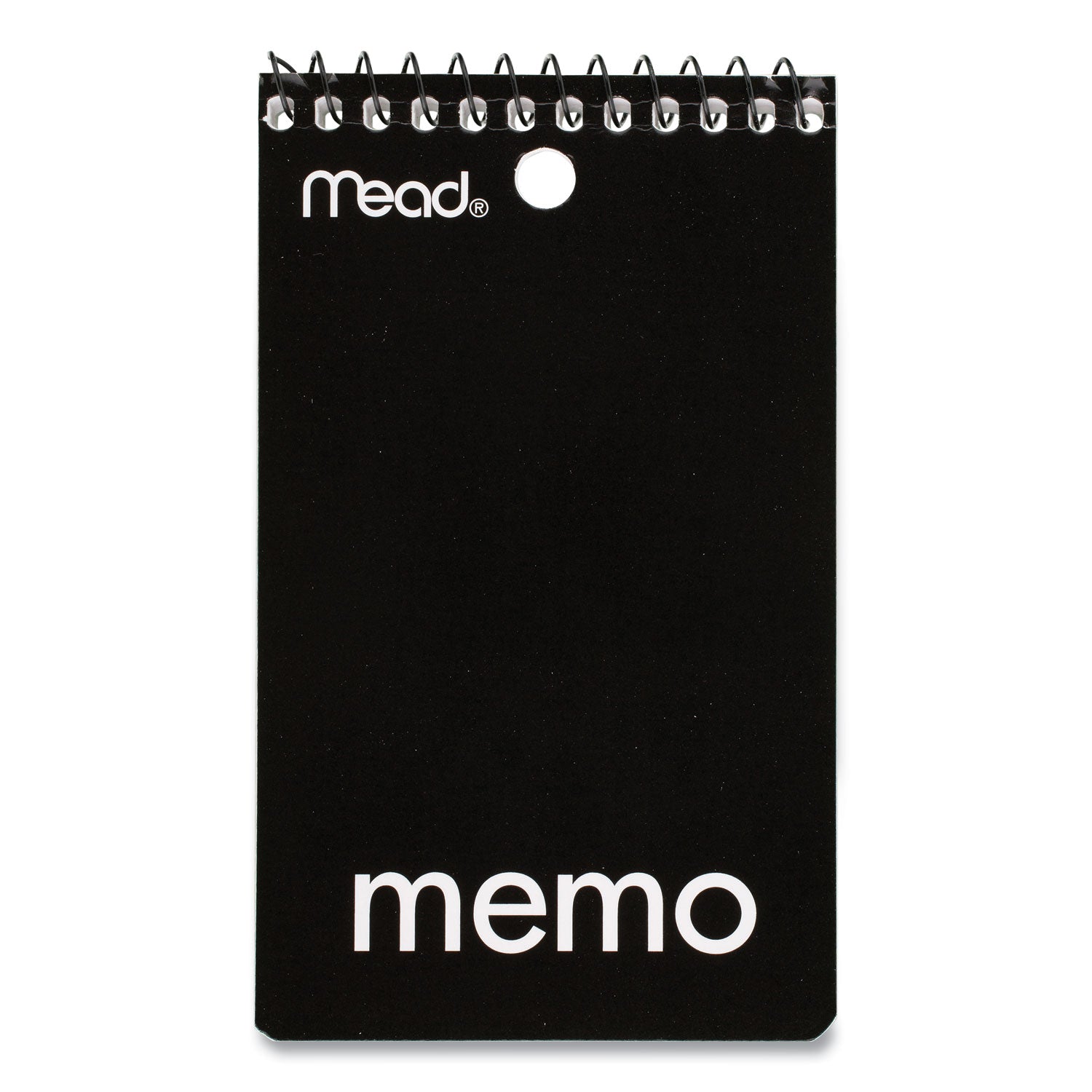 Mead® Memo Book, College Ruled, 3 x 5, Wirebound, Punched, 60 Sheets, Assorted