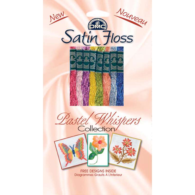 DMC Satin Floss Collection Pack 8.7yd 8/Pkg Pastel Whispers