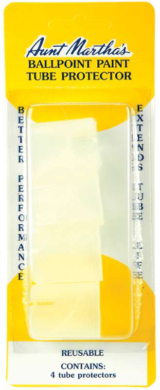 Aunt Martha's Ballpoint Paint Tube Protectors 4/Pkg  