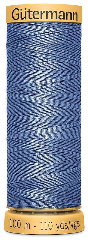 Natural Cotton Thread 110yd Mine Blue