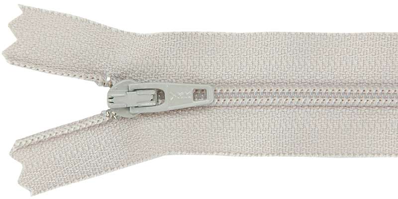 Ziplon Coil Zipper 22" Smoke Gray