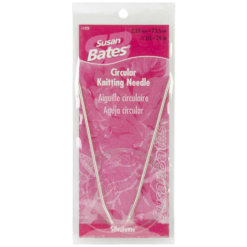 Silvalume Circular Knitting Needles 29" Size 1/2.25mm