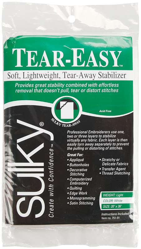 Tear-Easy Stabilizer 20"X36"