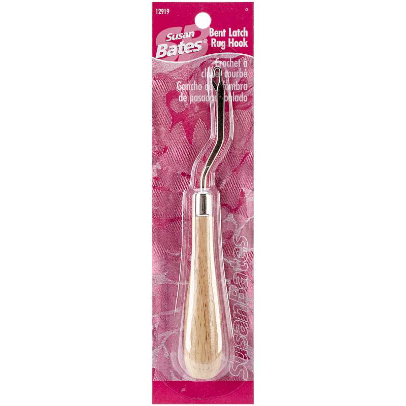 Bent Latch Hook 6.25" Wood Handle 
