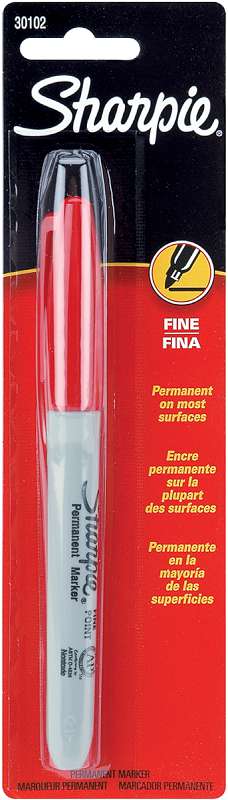Sharpie Fine Point Permanent Marker Carded Red