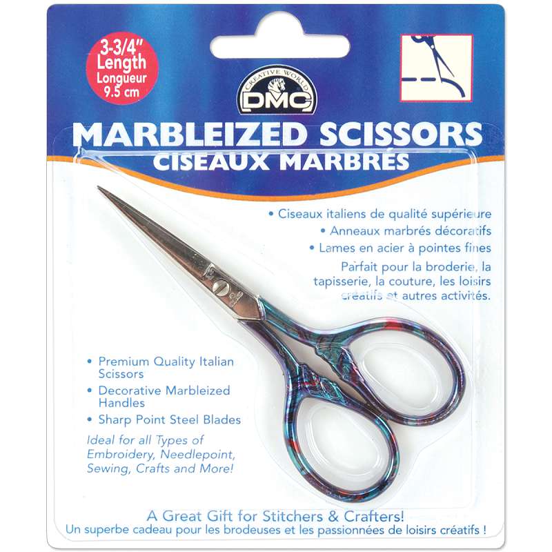 Marbleized Embroidery Scissors 3.75" Purple Essence