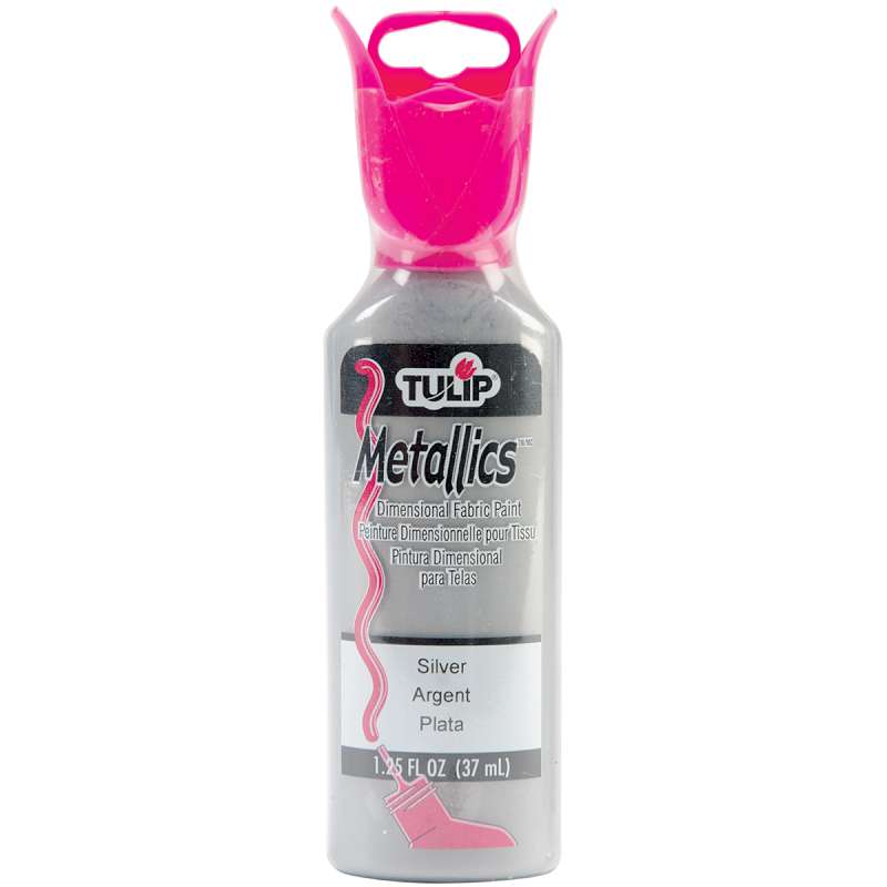 Tulip Dimensional Fabric Paint 1.25oz Metallics - Silver