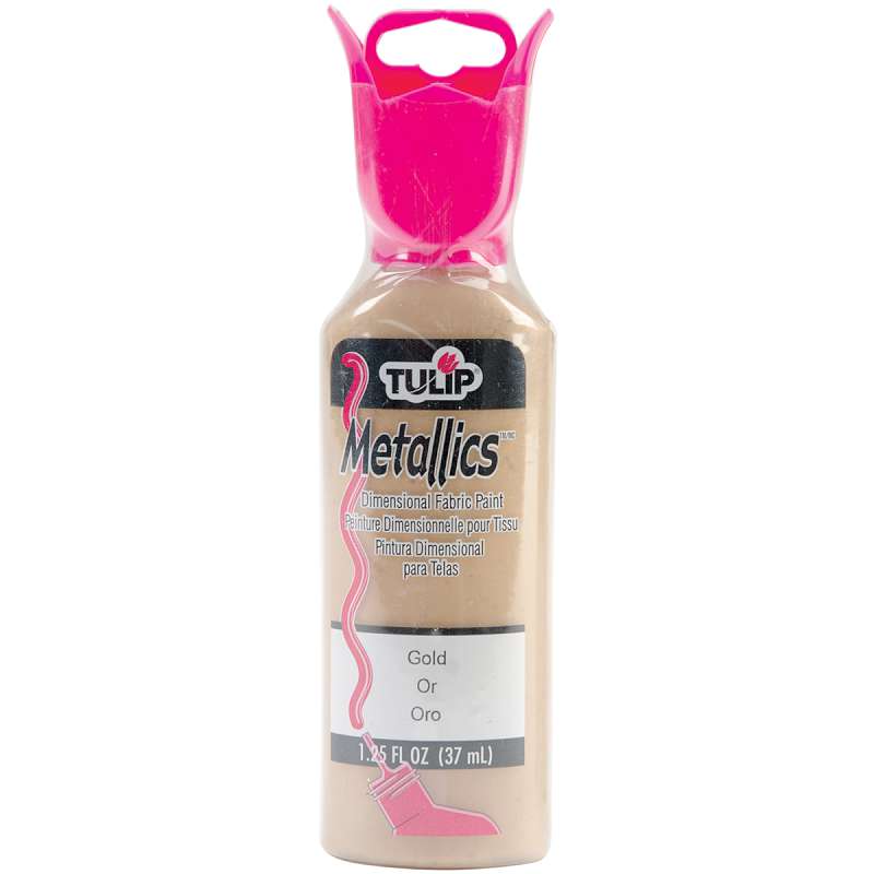Tulip Dimensional Fabric Paint 1.25oz Metallics - Gold