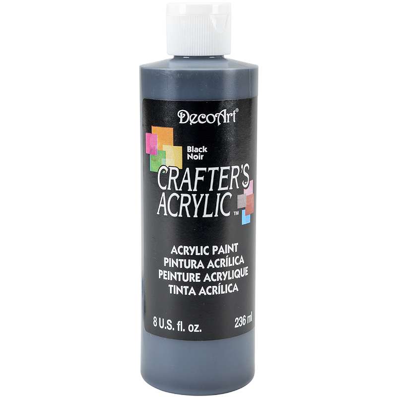 Crafter's Acrylic All-Purpose Paint 8oz Black