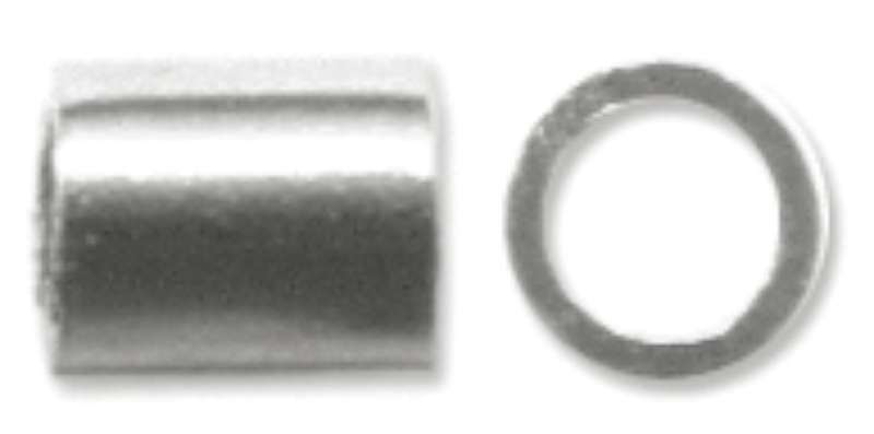 Crimp Tubes Size 2 1.5g Silver-Plated