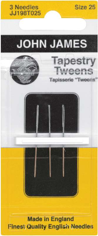 Tapestry Tweens Hand Needles Size 25 3/Pkg