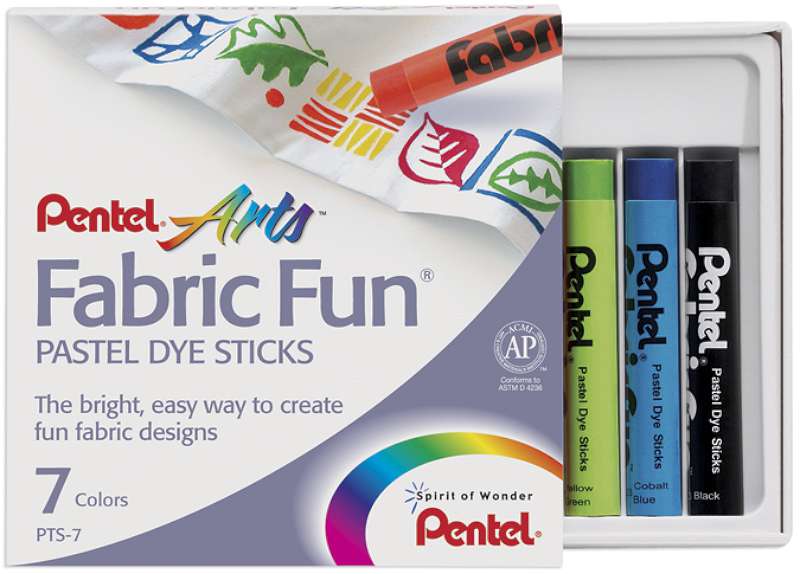 Fabric Fun Pastel Dye Sticks 7/Pkg Assorted Colors