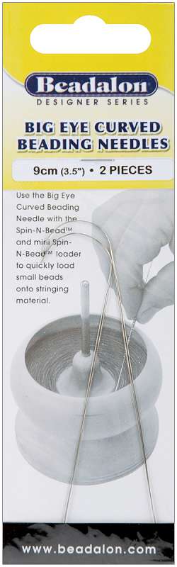 Big Eye Curved Beading Needles 2/Pkg 3.5"