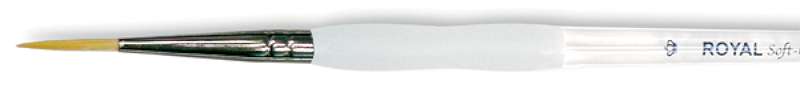 Soft-Grip Golden Taklon Short Liner Brush Size 4
