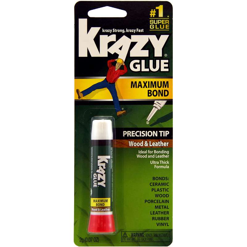 Instant Krazy Glue For Wood & Leather .07oz