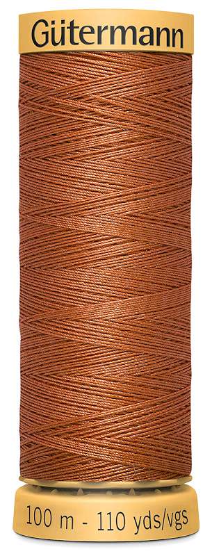 Natural Cotton Thread 110yd Coral Copper