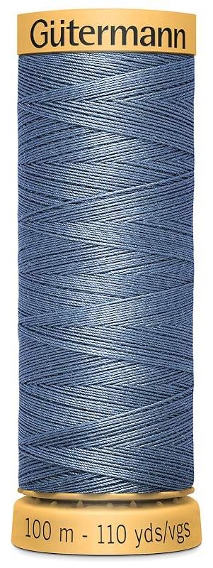 Natural Cotton Thread 110yd Medium Slate Blue