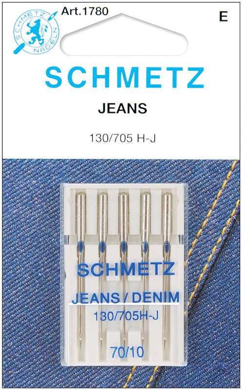 Jean & Denim Machine Needles Size 10/70 5/Pkg
