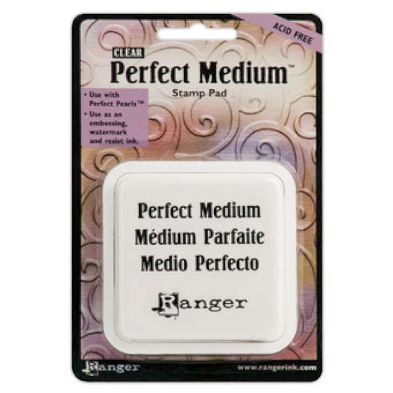 Perfect Medium Stamp Pad 3"X3" Clear