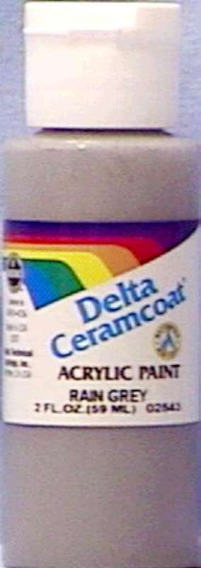 Ceramcoat Acrylic Paint 2oz Rain Grey - Opaque