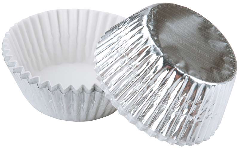 Standard Baking Cups Silver Foil 24/Pkg