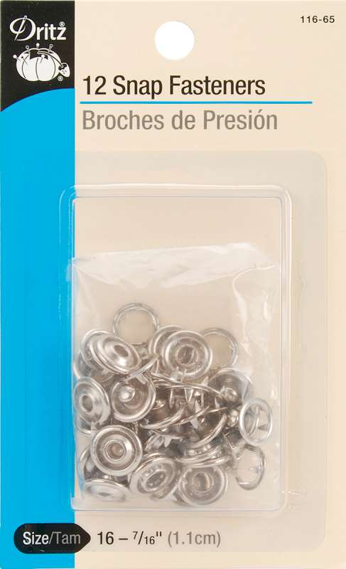 Gripper Snaps 7/16" 12/Pkg Nickel