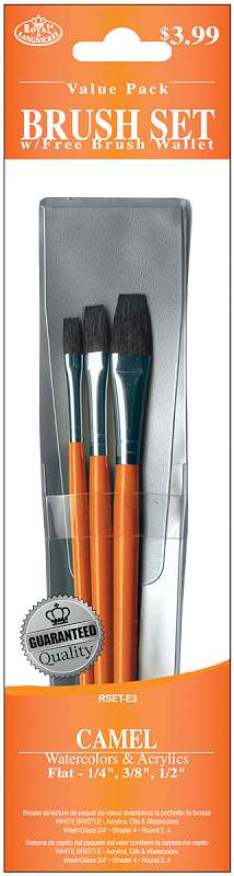 Camel Value Pack Brush Set 3/Pkg