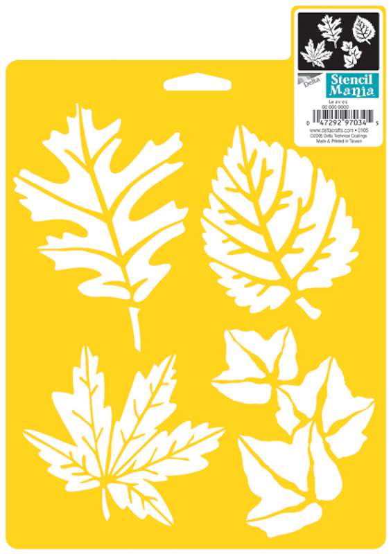 Stencil Mania Stencil 7"X10" More Leaves