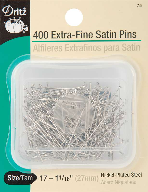 Extra Fine Satin Pins Size 17 400/Pkg