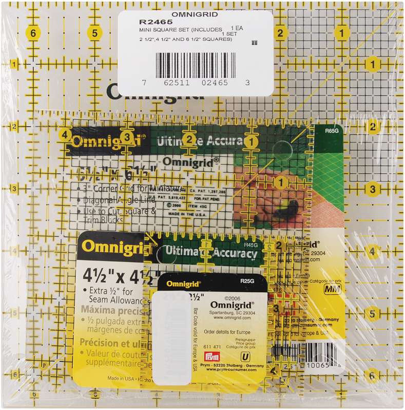 Omnigrid Ruler Set Minis 3/Pkg