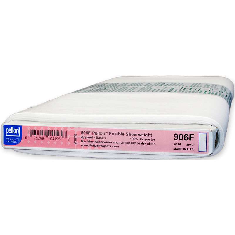 Fusible Sheerweight Interfacing White 20"X30yd